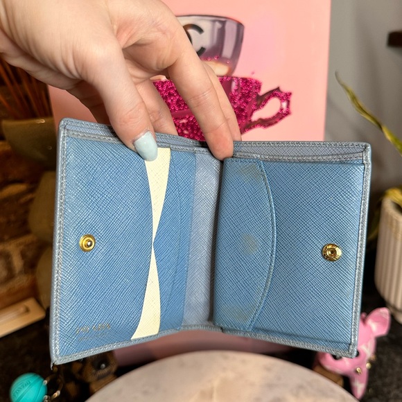 Prada Saffiano Leather Compact Wallet - Picture 11 of 15